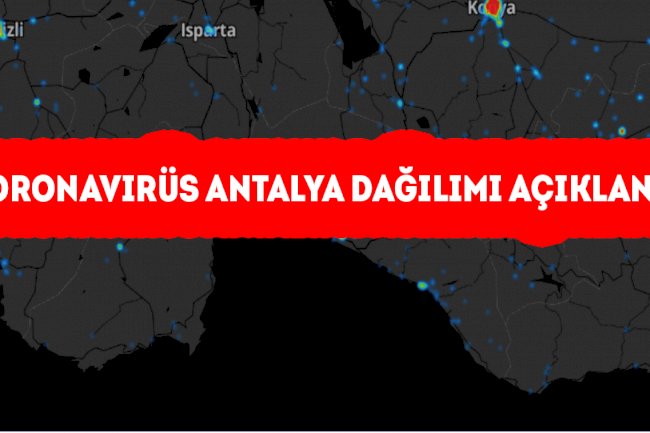 Koronavirüs Antalya dağılımı açıklandı