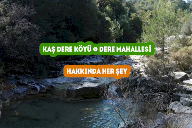 Kaş Dere Mahallesi - Dere Köyü Hakkında Her şey