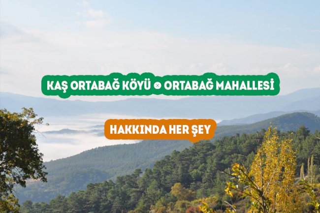 Kaş Ortabağ Mahallesi - Ortabağ Köyü Hakkında Her şey
